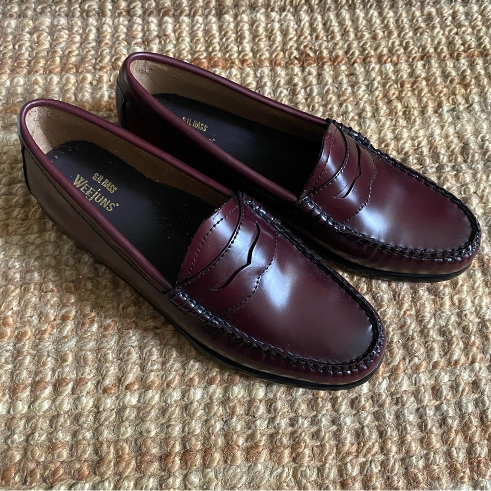 New g.h. bass Weejuns Whitney loafers in wine
